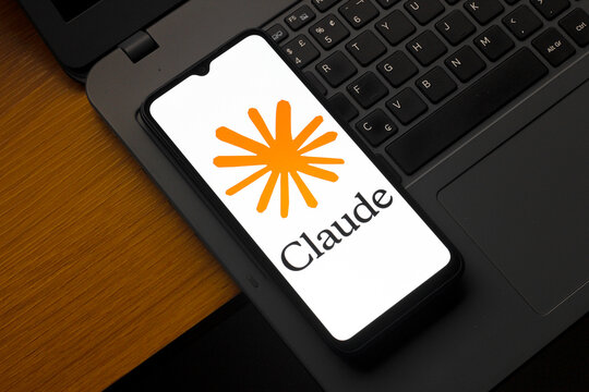 In this photo illustration, the Claude AI logo is seen displayed on a smartphone screen.