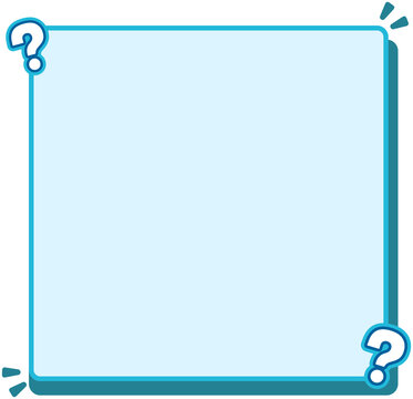 Question Mark Corner Topic Text Frame