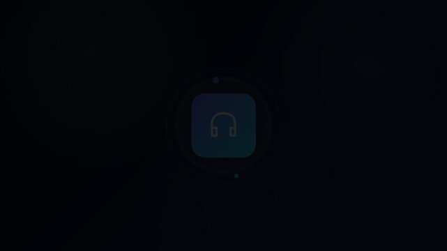 Headphones Animated Icon 16:9