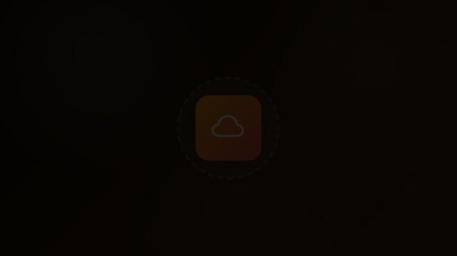 Cloud Media Animated Icon 16:9