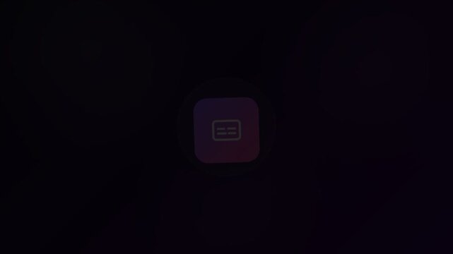 Subtitles Animated Icon 16:9