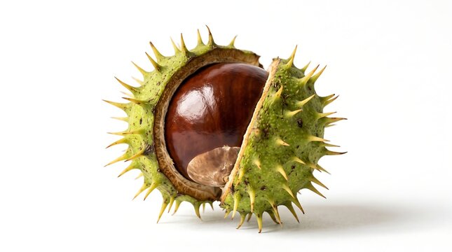 Horse Chestnut in Spiky Shell
