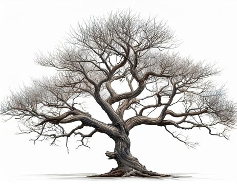 tree branch isolated on white background and white background image