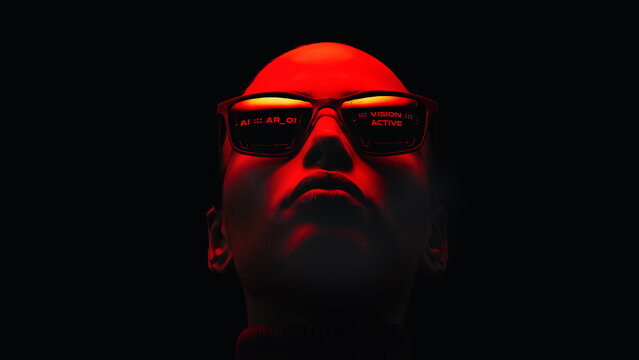 Front View Portrait Using AI Vision Glasses