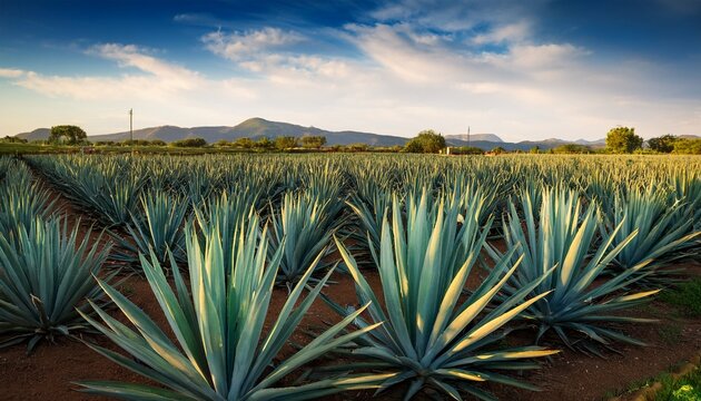 agave plant leaf field