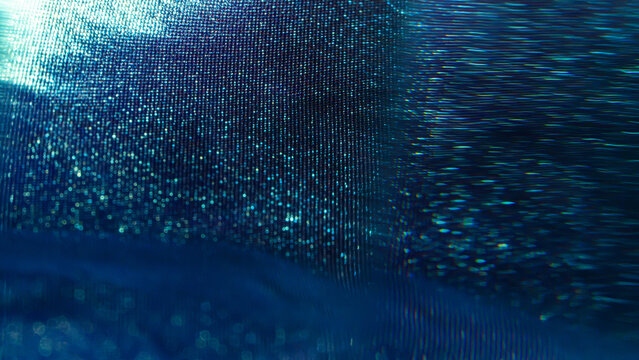 Abstract blue digital particle wave background texture