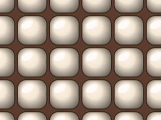 Obraz premium Inflated Diamond Quilting Trendy 3D Fabric Texture