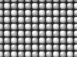 Obraz premium Shiny Puffed Quilt Cells Dimensional Textile Design