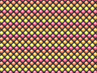 Obraz premium Glossy Puffy Quilt Pattern Soft Cushion Tiles