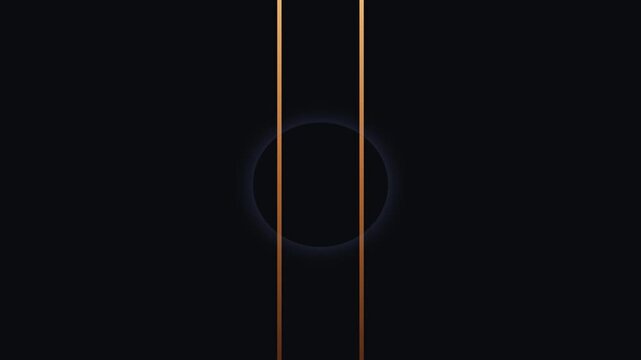 Minimalist golden lines dark background