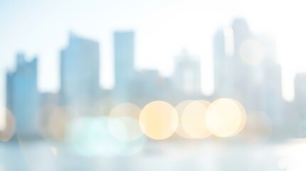 Obraz premium Urban architecture and construction skyline with soft bokeh effect.