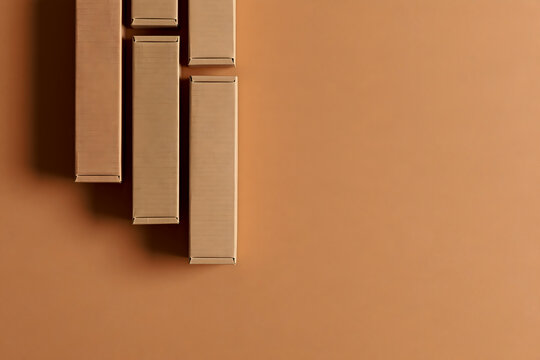 Four Parcel Boxes as Minimal 11.11 Visual Metaphor for Singles Day Shopping Promotion