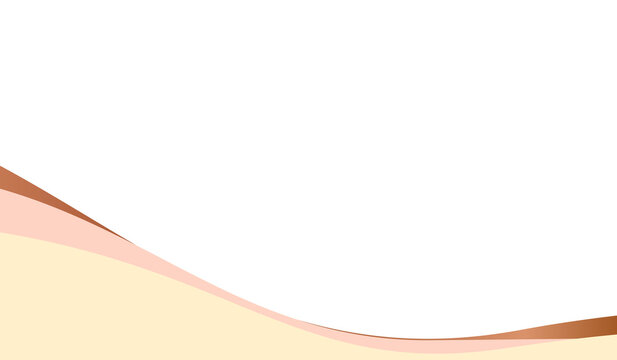 Abstract background, with a solid, black upper section, and overlapping curved, layers in shades, of beige, cream, and light brown, at the bottom