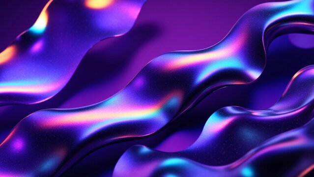 UV Metallic Ribbon Wall Art