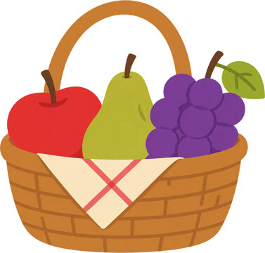 basket with fruits