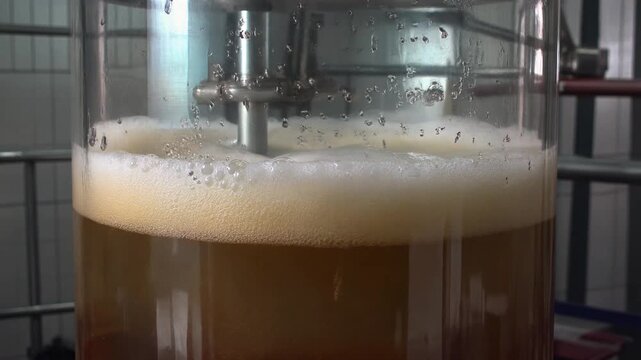 Foam building in a fermenting vessel
