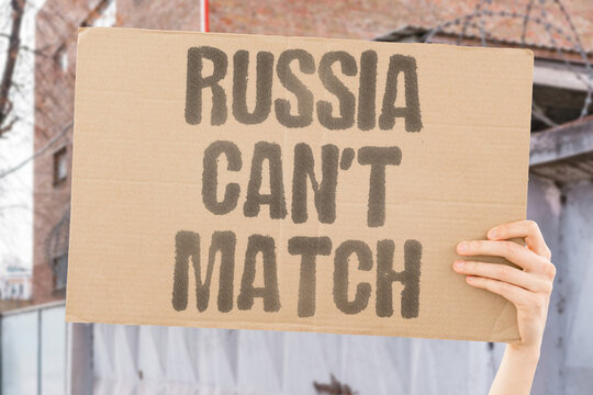 "Russia can't match" Adversary struggles to keep technological pace. DISPARITY. COMPARISON. DEFICIT. LIMITATION.