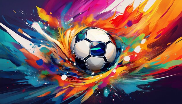 soccer colorful background removal