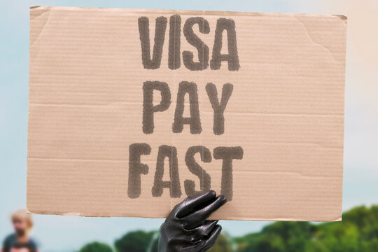 "Visa pay fast" Express processing fees cost three times normal application price. EXPENSIVE. EXTORTION. UNFAIR. PREMIUM. CRUEL.