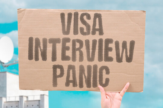 "Visa interview panic" Anxiety before visa officer meeting can derail even qualified applicants. ANXIETY. INTERVIEW. NERVES. PERFORMANCE. CHANCE.