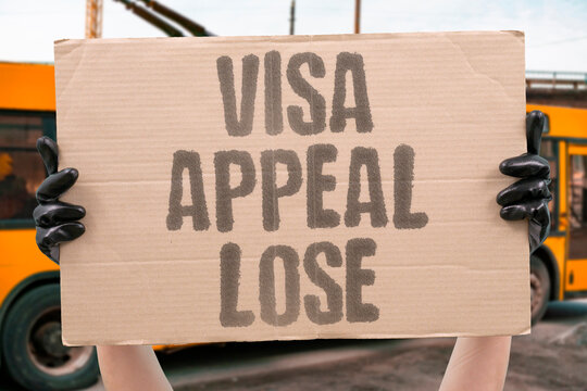 "Visa appeal lose" Second review upholds initial denial with identical reasoning. HOPELESS. REPETITION. FUTILITY. FINAL. DEFEATED.