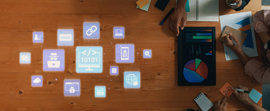 Software development with coding overlays, programming languages, developer tools, mobile app creation, and advanced programming for digital product development and software solutions. Entice