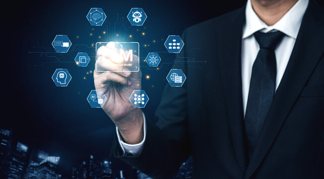 Large Language Model LLM processing data. Represents deep text learning, natural language processing NLP AI tech, transformer architecture, and generative AI deep learning future technology. Corpus