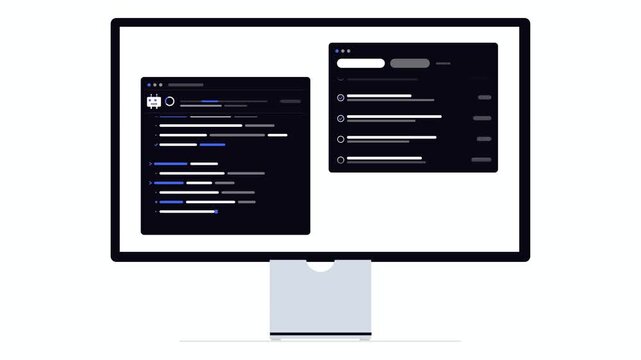 CLI Coding Agent Terminal Screen, Command Line Interface Animation, Developer Programming Code, Blue Accent White Background, Tech Script Typing, Software Engineering Interface Tool