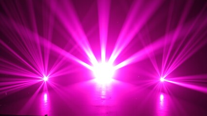 Obraz premium Dynamic Magenta Kinetic Light Fan Burst for Concert Stage Events