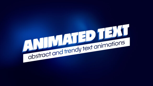 Animated Text with Colorful Background