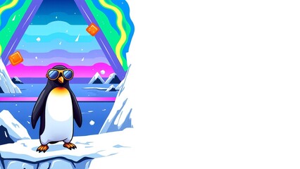 Fototapeta premium Cool Penguin in Sunglasses