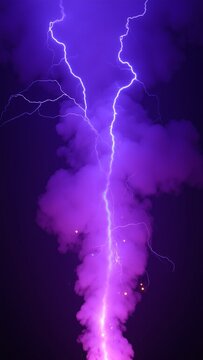 Abstract Purple Energy Burst