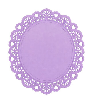 PNG Elegant purple lace paper doily