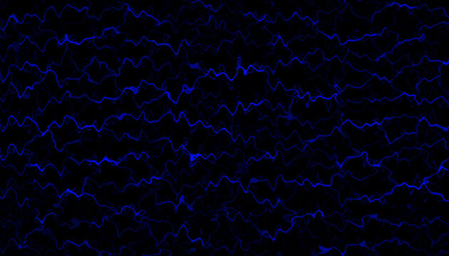 Blue wave electromagnetic signal abstract background