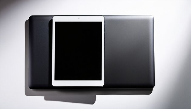 new black ipad pro by apple inc blank screen ipad and back side ipad on white background bckground with realistick shadow high detail image