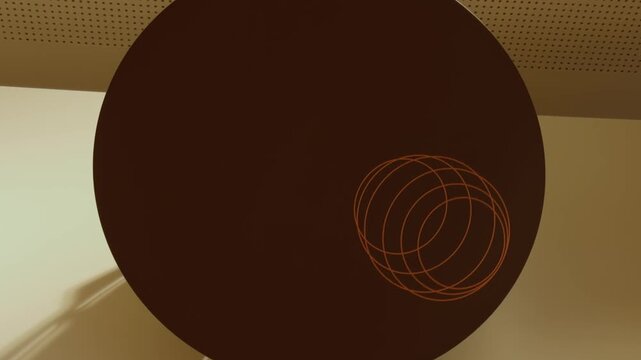 Spinning patterned plate create a 3D-like visual illusion as motion transforms flat graphic designs.