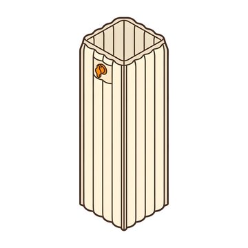 Isometric inflatable air column for protective packaging
