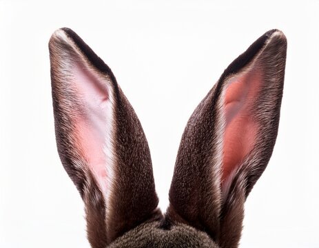 rabbit ears isolated on white