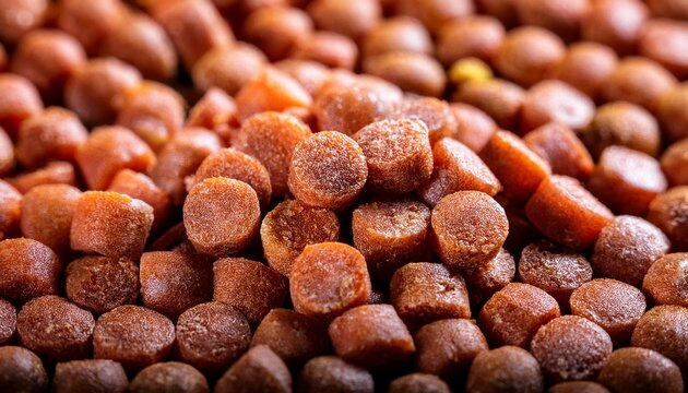 extreme macro salmon farm pelleted feed showing texture and nutrition for aquaculture industry salmon feed pellets