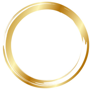 Golden Circle, golden border, golden wedding ornament, luxurious gold circle