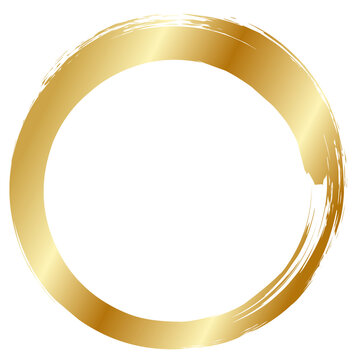 Golden Circle, golden border, golden wedding ornament, luxurious gold circle
