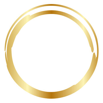 Golden Circle, golden border, golden wedding ornament, luxurious gold circle