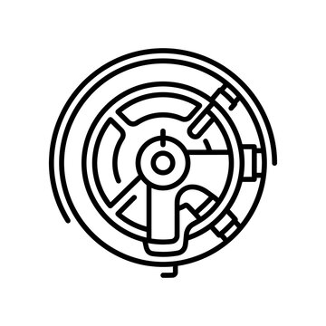 Abstract Mechanical Gear Wheel Icon