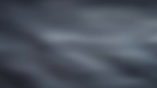 Moving abstract blurred liquid steel grey metal background, slow calm gradient for corporate technology branding