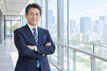 Fototapeta premium 経営者紹介や企業信頼性を示すコーポレートサイトに使える高品質な商用写真素材