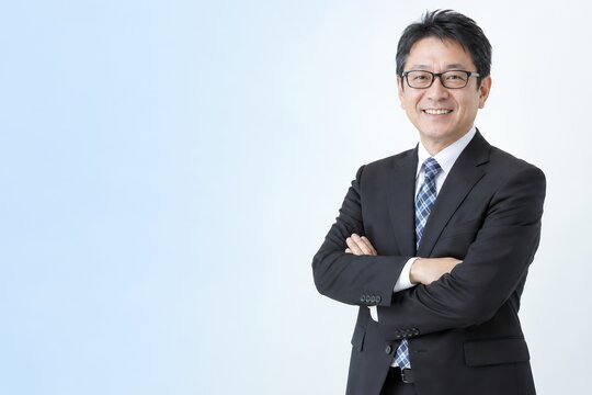 管理職やベテラン社員紹介向けの日本人ビジネス人物の高品質な商用写真素材