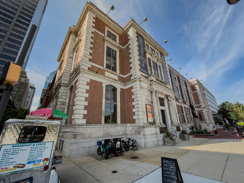 Academy of Natural Sciences exterior in Center City Philadelphia