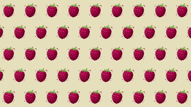 Seamless loop boysenberry fruit repeating pattern background