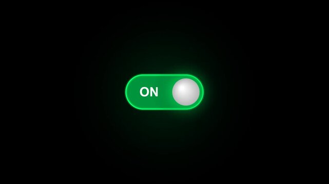 power button on black background