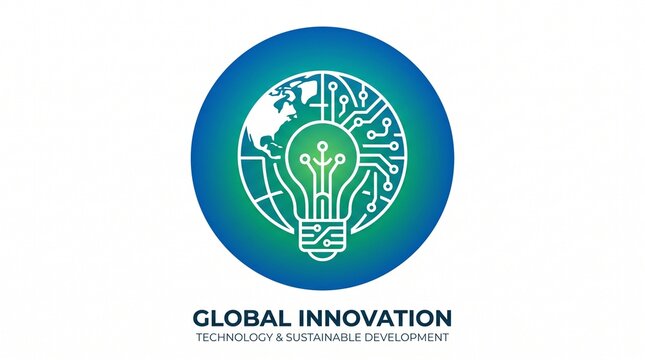 Global innovation technology and sustainable development logo